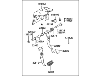 Hyundai 32806-25731 Pedal Assembly-Brake