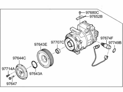 Hyundai Genesis G80 A/C Compressor - 97701-D2400