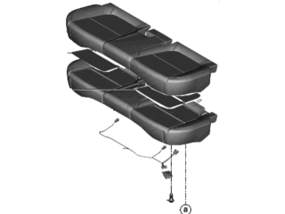 Hyundai 89100-J9000-RVS Cushion Assembly-RR Seat