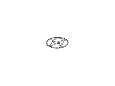 1991 Hyundai Excel Emblem - 86390-28090