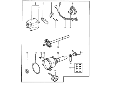 1986 Hyundai Excel Distributor - 27100-21440