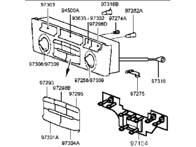 Hyundai Sonata Blower Control Switches - 97270-38100-CA