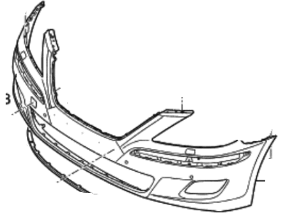 Hyundai 86510-3M022 Front Bumper Cover