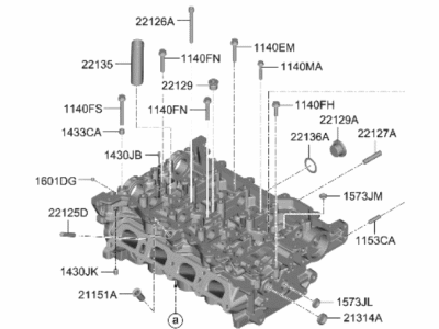 2023 Hyundai Elantra Cylinder Head - 517N5-2MU00