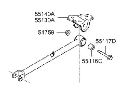 Hyundai Trailing Arm - 55100-2D000