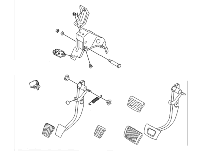 2013 Hyundai Veloster Brake Pedal - 32800-2V100