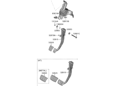 2023 Hyundai Elantra Brake Pedal - 32800-AA200