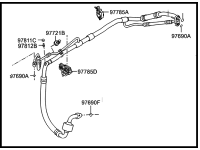 Hyundai Azera A/C Hose - 97774-3V900