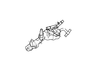 Hyundai Genesis G80 Thermostat Housing - 25620-3L101