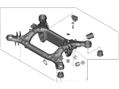 2023 Hyundai Genesis Electrified G80 Rear Crossmember - 55405-JI100