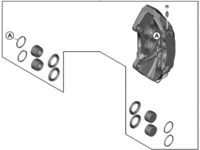 Hyundai 58180-T6A31-BRC CALIPER KIT-BRAKE,LH