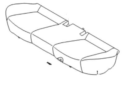 Hyundai 89100-1E070-MFK Cushion Assembly-Rear Seat