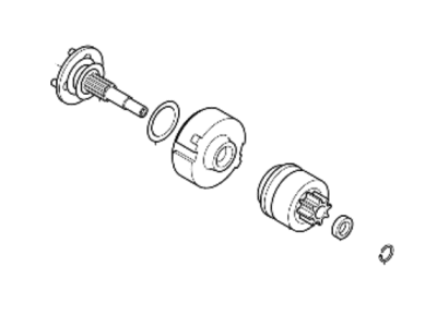 Hyundai Starter Drive Gear - 36140-38040