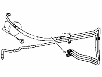 Hyundai Excel Power Steering Hose - 57510-24031