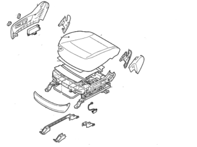 Hyundai 88106-3J000-R7D Cushion Assembly-Front Seat,Passenger