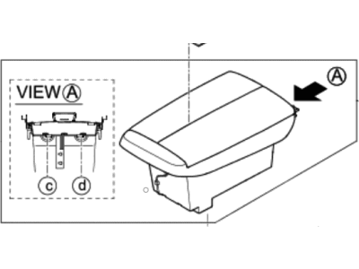 Hyundai Genesis G80 Armrest - 84660-B1CC0-4RR