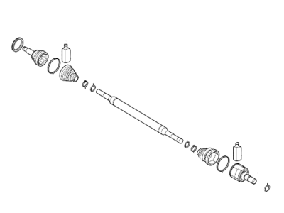 Hyundai 49501-G7100 Shaft Assembly-Drive,RH