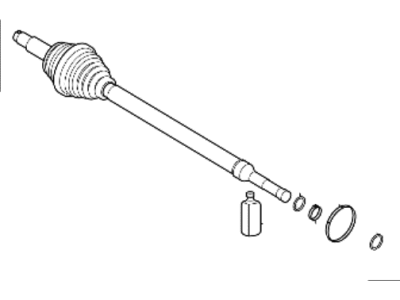 Hyundai 49525-G7000 Joint & Shaft Kit-Front Axle W