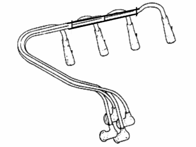 1989 Hyundai Excel Spark Plug Wire - 27401-21120