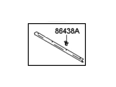 Hyundai 86435-25000 Strip Assembly-Hood Seal No.1