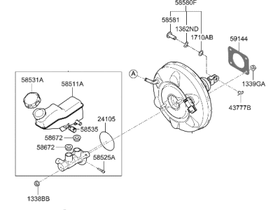 Hyundai Elantra N Brake Booster - 59110-IB000
