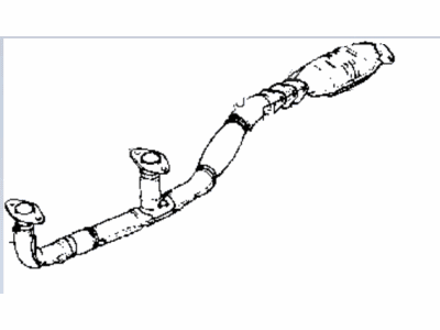 1988 Hyundai Sonata Exhaust Pipe - 28600-33100