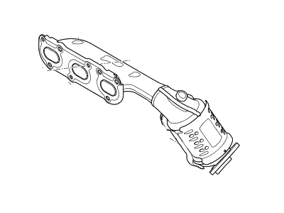 Hyundai 28510-3LAY0 Exhaust Manifold Catalytic Assembly, Right