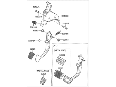 2020 Hyundai Elantra Brake Pedal - 32800-J3100