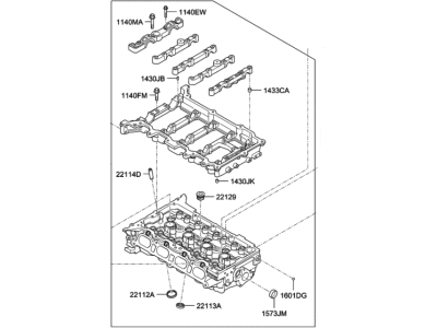 Hyundai 5D095-2EU00 Head Assembly-Cylinder