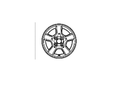 Hyundai 52910-25950 Aluminium Wheel Assembly