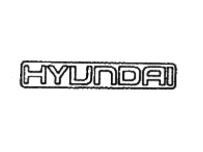 1988 Hyundai Excel Emblem - 86300-21041-LO