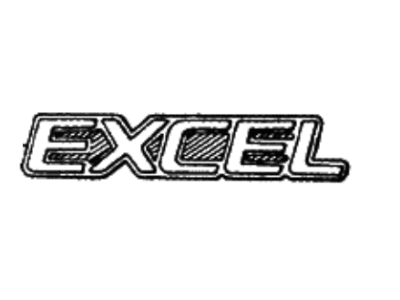 1988 Hyundai Excel Emblem - 86313-21000