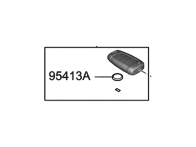 Hyundai 95430-J3000 Keyless Entry Transmitter Assembly