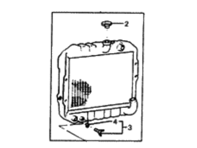 1988 Hyundai Excel Radiator - 25310-21752