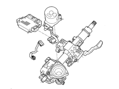 Hyundai Elantra Steering Column - 56310-F2210