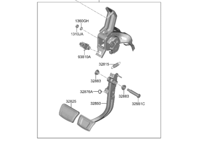 Hyundai Ioniq Brake Pedal - 32800-G2200