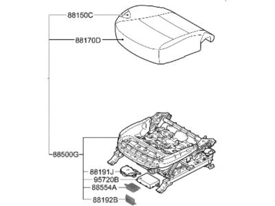 Hyundai 88107-B8500-R3X