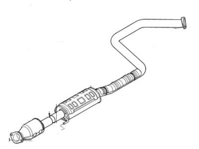 2019 Hyundai Elantra Muffler - 28600-F2800