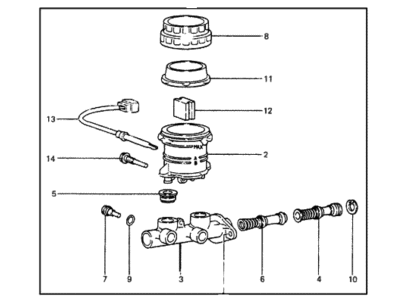 1985 Hyundai Excel Brake Master Cylinder - 58510-21301