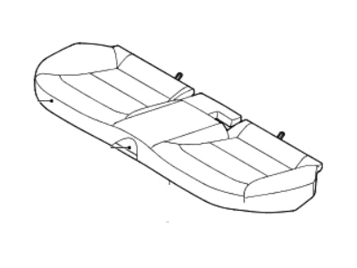 Hyundai 89100-G2010-SHE Cushion Assembly-Rear Seat