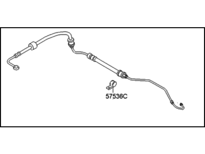 2005 Hyundai Accent Power Steering Hose - 57510-25010