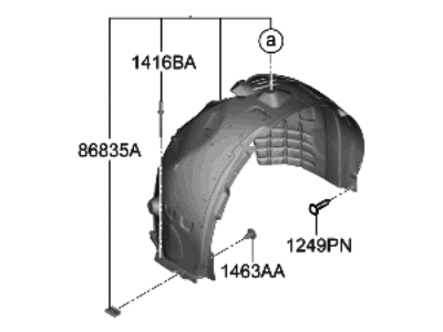 Hyundai Ioniq 6 Wheelhouse - 86811-KL000