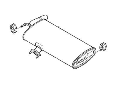 Hyundai Exhaust Pipe - 28710-D3070