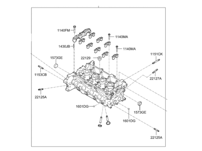 2023 Hyundai Elantra Cylinder Head - 22100-03HA5