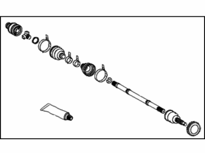 2004 Hyundai XG350 Drive Shaft - 49500-39861