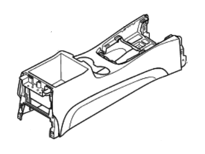 Hyundai Center Console Base - 84610-2B100-RAS