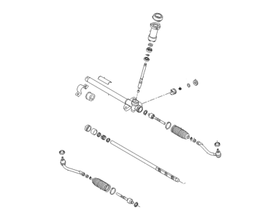 2007 Hyundai Elantra Rack And Pinion - 56500-2H100