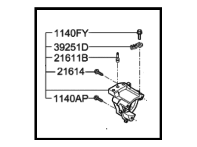 2008 Hyundai Santa Fe Engine Mount - 21610-3E024