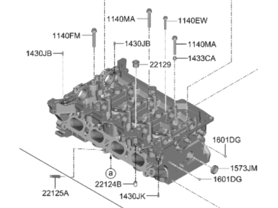 2023 Hyundai Elantra Cylinder Head - 22110-2J000