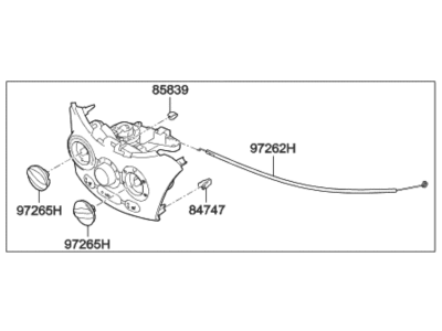 2016 Hyundai Accent A/C Switch - 97250-1RBM1-9Y